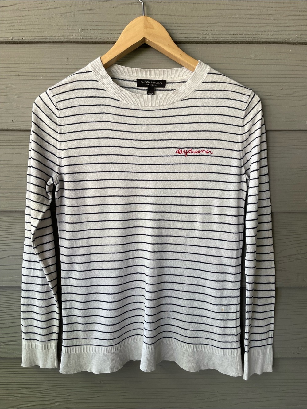Banana Republic Silk Cashmere "Daydreamer" Striped Sweater Women's Size S